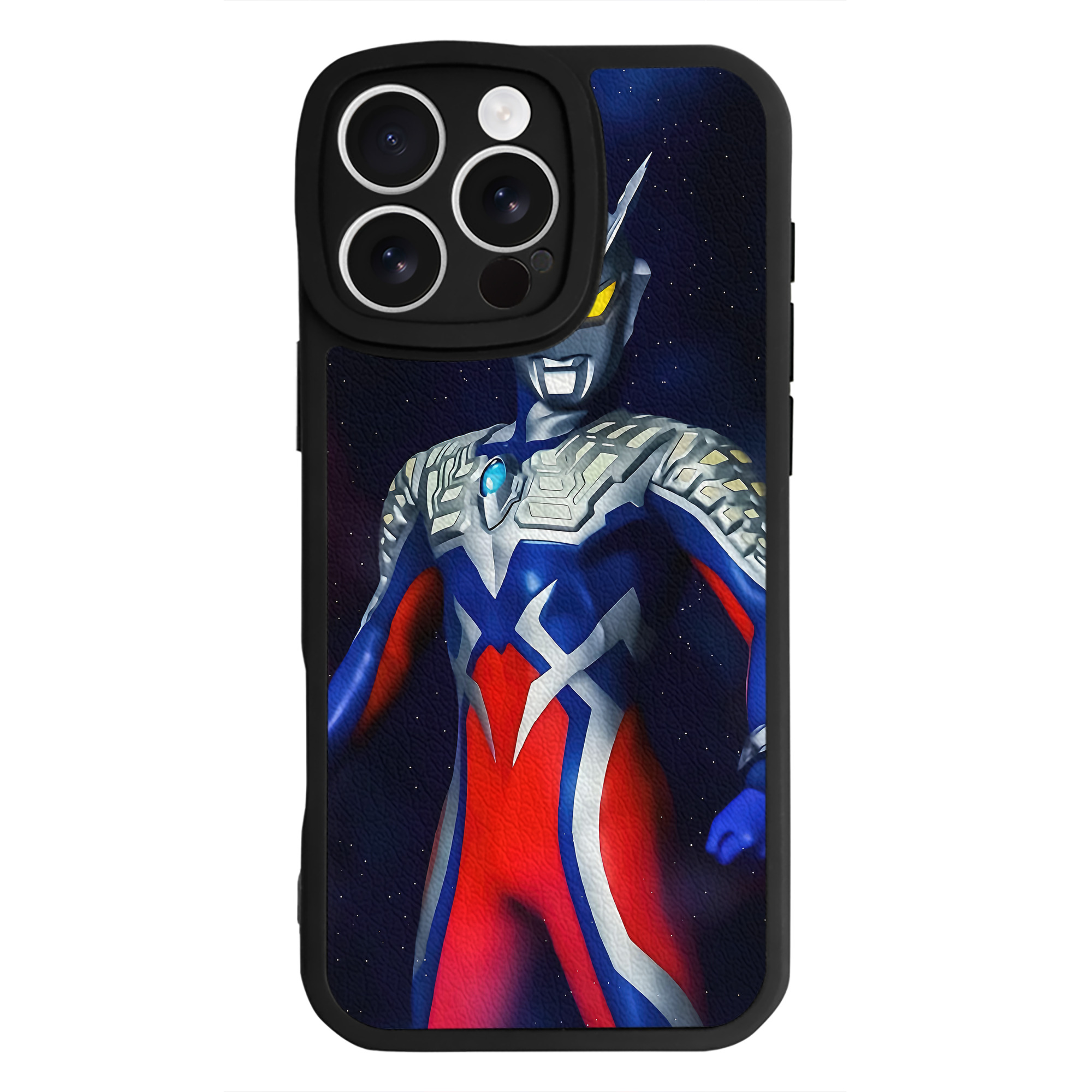 （画像用） ウルトラマン Ultraman 【iPhone 16シリーズ対応】シリコンスマホケース（レザー調） 材質：シリコン